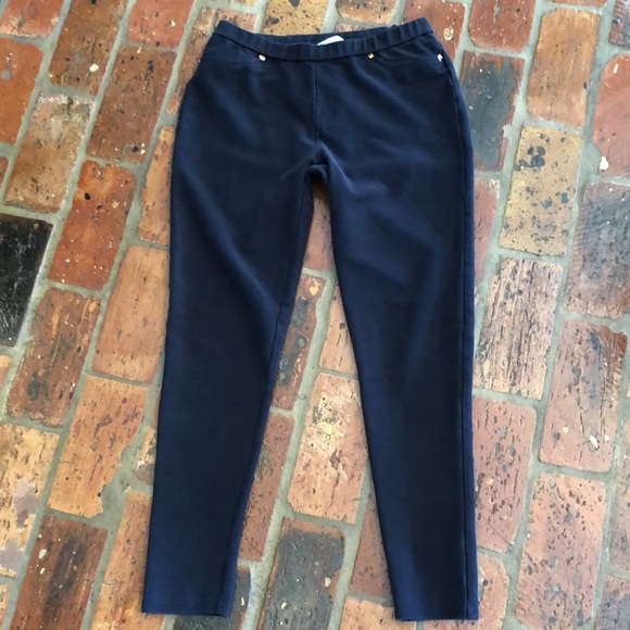 (2 pair)Michael Michael Kors pants Black sz6 Navy P/M - Picture 11 of 16